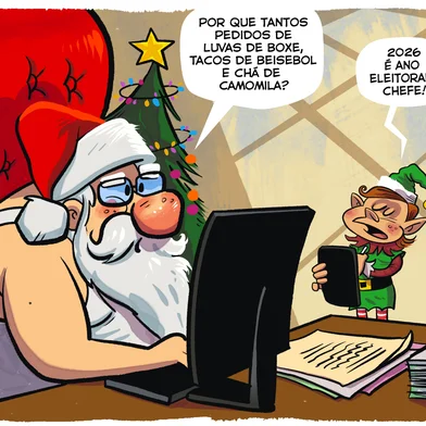 PORTO ALEGRE, RS, BRASIL, 05-12-2025: Charge do Fraga. Foto: Gilmar Fraga/Agência RBS<!-- NICAID(16181532) -->