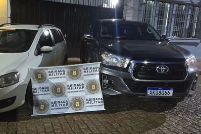 Brigada Militar prende seis por furtos de caminhonetes e recupera veículo<!-- NICAID(16204578) -->