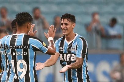 Porto Alegre, RS, Brasil, 11/02/2025 - Grêmio vs Pelotas, na Arena, válido pelo Campeonato Gaúcho 2025 - Foto: Jonathan Heckler/Agência RBS<!-- NICAID(15974557) -->