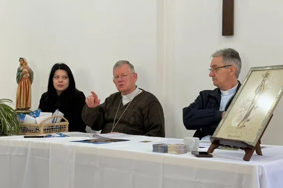 Café da manhã com Dom Jaime Spengler na Curia Metropolitana<!-- NICAID(16284286) -->