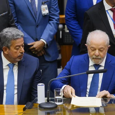 Presidente Lula e presidente da Câmara, Arthur Lira (PP-AL )Tauan Alencar/Câmara dos deputados<!-- NICAID(15445195) -->