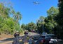 Polícia Rodoviária Federal passa a utilizar drones para fiscalização de trânsito na BR-470, na Serra