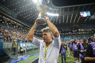 PORTO ALEGRE, RS, BRASIL, 08/04/2023-  Grêmio x Caxias: final do Gauchão 2023. Foto: André Ávila / Agencia RBSIndexador: Andre Avila<!-- NICAID(15398195) -->