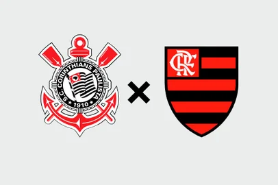 Corinthians x Flamengo - escudos