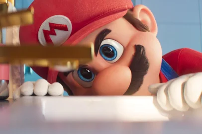 Cena de Super Mario Bros: O Filme (2023), com Chris Pratt.<!-- NICAID(15378624) -->