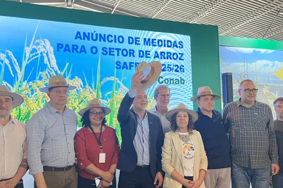 Conab anuncia na Expointer R$ 300 milhões em medida de apoio para safra de arroz 2025/2026