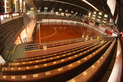 Ginásio Caldeirão do Galo, casa do Atlântico, time de futsal de Erechim (RS).<!-- NICAID(14516422) -->