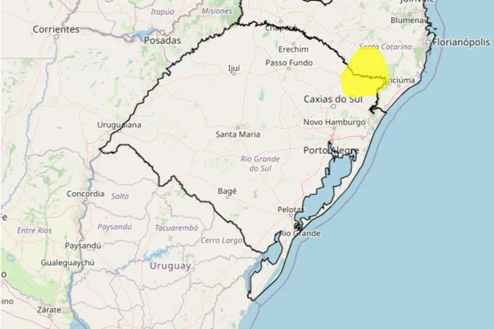 Instituto Nacional de Meteorologia (Inmet) / Reprodução Instituto Nacional de Meteorologia (Inmet) / Reprodução