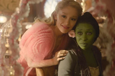 L to R: Ariana Granda is Glinda and Cynthia Erivo is Elphaba in WICKED, directed by Jon M. Chu<!-- NICAID(15918038) -->