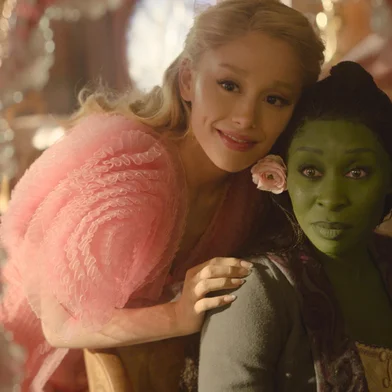 L to R: Ariana Granda is Glinda and Cynthia Erivo is Elphaba in WICKED, directed by Jon M. Chu<!-- NICAID(15918038) -->