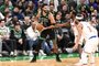 BOSTON, MA - NOVEMBER 13: Jayson Tatum #0 of the Boston Celtics looks to pass the ball during the game against the New York Knicks on November 13, 2023 at the TD Garden in Boston, Massachusetts. NOTE TO USER: User expressly acknowledges and agrees that, by downloading and or using this photograph, User is consenting to the terms and conditions of the Getty Images License Agreement. Mandatory Copyright Notice: Copyright 2023 NBAE   David Dow/NBAE via Getty Images/AFP (Photo by David Dow / NBAE / Getty Images / Getty Images via AFP)<!-- NICAID(15596858) -->