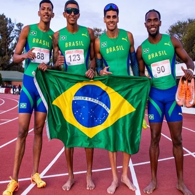 Brasil 4x400m, atletismo