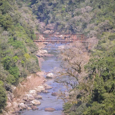 CAXIAS DO SUL, RS, BRASIL, 23/08/2023. Reportagem percorreu a futura estrada que vai ligar o aeroporto de Vila Oliva a Gramado. Uma ponte de 300m será construída entre Tunas Altas (CXS) e Pedras Brancas (GRAMADO). (Neimar De Cesero/Agência RBS)Indexador: NEIMAR DE CESERO<!-- NICAID(15519089) -->