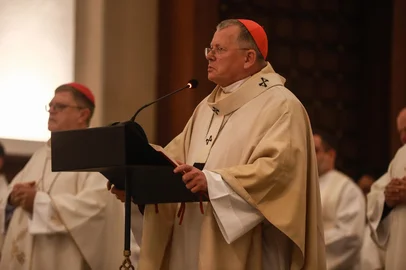 Porto Alegre, RS, Brasil, 21-04-2025: Celebração Eucarística em sufrágio da alma do Santo Padre, o Papa Francisco. Foto: Renan Mattos / Agência RBS<!-- NICAID(16021270) -->