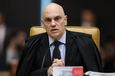 Sessão plenária no STF - julgamento big techs . Alexandre de Moraes<!-- NICAID(16058258) -->