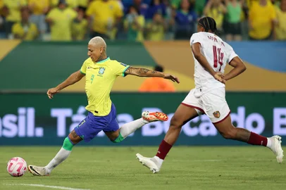 Neymar. Brasil x Venezuela em Cuiabá pelasEliminatórias 2026.Foto:Vitor Silva/CBFIndexador: Vitor Silva<!-- NICAID(15568112) -->