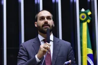 Destinada à deliberação do Projeto de Lei do Congresso Nacional n° 4 de 2023 (PLDO 2024). Dep. Eduardo Bolsonaro (PL - SP)<!-- NICAID(15690497) -->