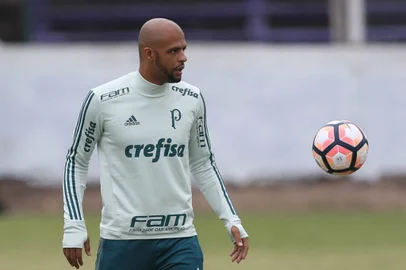 felipe melo, treino, palmeiras, futebol