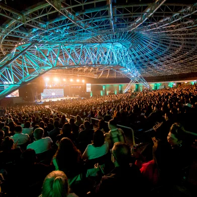 Conferência Mentes Brilhantes reúne público de 3,5 mil pessoas no Auditório Araújo Vianna. Na foto, Foto: Edu Defferrari / Mentes Brilhantes /  Divulgação<!-- NICAID(15571878) -->