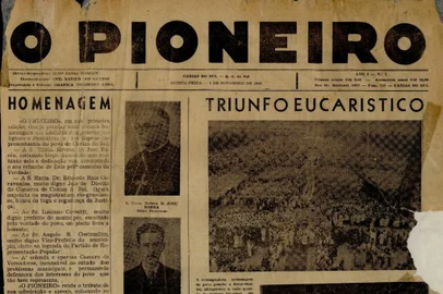 Capa da primeira edição do Pioneiro em 4 de novembro de 1948.<!-- NICAID(12543816) -->