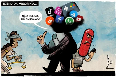 PORTO ALEGRE, RS, BRASIL, 10-03-2026: Charge do Fraga. Foto: Gilmar Fraga/Agência RBS<!-- NICAID(16242317) -->