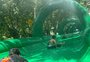 Toboágua de 150 metros, em Caxias do Sul, ajuda a refrescar o calor neste final de semana