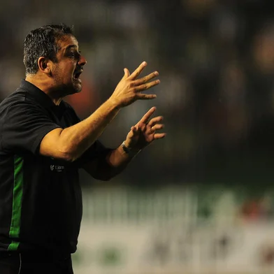 CAXIAS DO SUL, RS, BRASIL, 09/09/2019. Juventude x Imperatriz, jogo da volta das quartas de final da série C do Campeonato Brasileiro e realizado no estádio Alfredo Jaconi. Técnico do Ju, Marquinhos Santos.  (Porthus Junior/Agência RBS)<!-- NICAID(14242245) -->