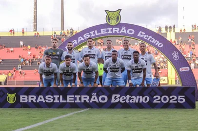 Rafael Vieira / Grêmio,Divulgação Grêmio posado para o jogo contra o Sport, o último da temporada 2025<!-- NICAID(16182415) -->
