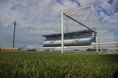 O Estádio Montanha dos Vinhedos, em Bento Gonçalves, será palco da partida entre Juventude e Grêmio, pelo Gauchão.<!-- NICAID(14742353) -->