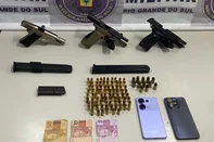 Material apreendido pela Brigada Militar em 8 de julho de 2025, em Porto Alegre<!-- NICAID(16075577) -->