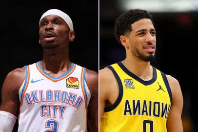 Shai Gilgeous-Alexander e Tyrese Haliburton<!-- NICAID(16052704) -->