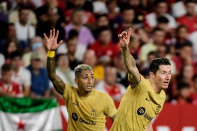 Raphinha, Lewandowski, Barcelona
