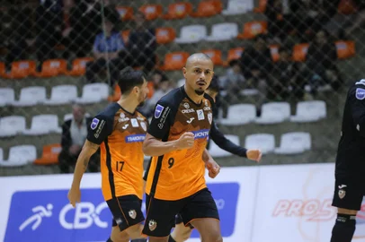 ACBF x Marreco, em Carlos Barbosa, pela 5ª rodada da Liga Nacional de Futsal, na noite desta terça-feira (27).<!-- NICAID(16046923) -->