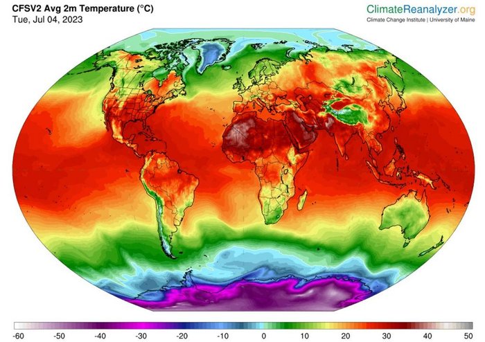 Climate Reanalyzer / Divulgação