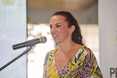 CAXIAS DO SUL, RS, BRASIL, 28/02/2023. Prefeitura de Caxias do Sul lança a consulta pública sobre a ocupação da Maesa e detalhe o projeto proposto a partir de concessão patrocinada. Na foto, secretária de Cultura, Cristina Calcagnotto (Neimar De Cesero/Agência RBS)Indexador: NEIMAR DE CESERO<!-- NICAID(15362379) -->