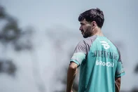 Treino do Juventude no CT em preparação par ao jogo com o Inter-SM. Na foto: atacante Gabriel Taliari.<!-- NICAID(16205433) -->