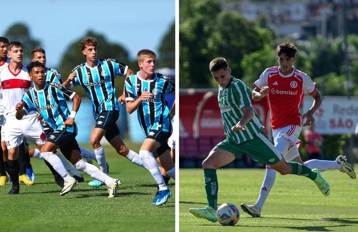 Montagem de fotos / Renan Jardim / Grêmio FBPA e Nathan Bizotto/ECJuventude