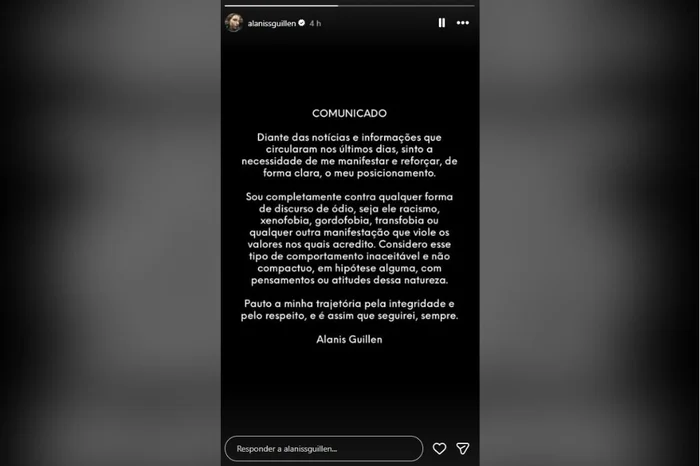 Reprodução / @alanissguillen