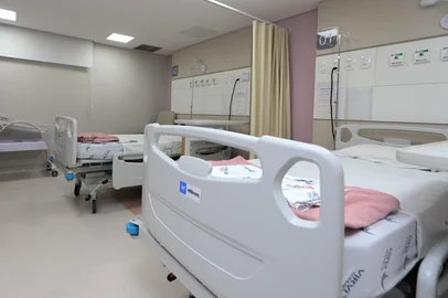 Bettina Gehm / Grupo RBS CAXIAS DO SUL, RS, BRASIL, 11/09/2026. Maternidade SUS completa um ano de funcionamento no espaço definitivo do Hospital Virvi Ramos, em Caxias do Sul. (Foto: Bettina Gehm)Indexador: ARIELI ZIEGLER<!-- NICAID(16364074) -->