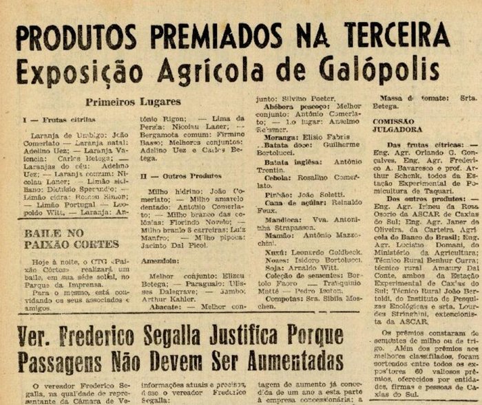 Jornal Pioneiro / Reprodução Jornal Pioneiro / Reprodução