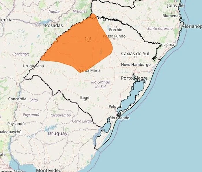 Instituto Nacional de Meteorologia (Inmet) / Reprodução Instituto Nacional de Meteorologia (Inmet) / Reprodução