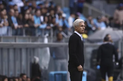 PORTO ALEGRE, RS, BRASIL, 08-08-2026: Grêmio x São Paulo, partida válida pela 22ª rodada do Campeonato Brasileiro 2026. O jogo ocorre na Arena, em Porto Alegre. Foto: Bruno Todeschini/Grupo RBSIndexador: Bruno Todeschini<!-- NICAID(16342940) -->