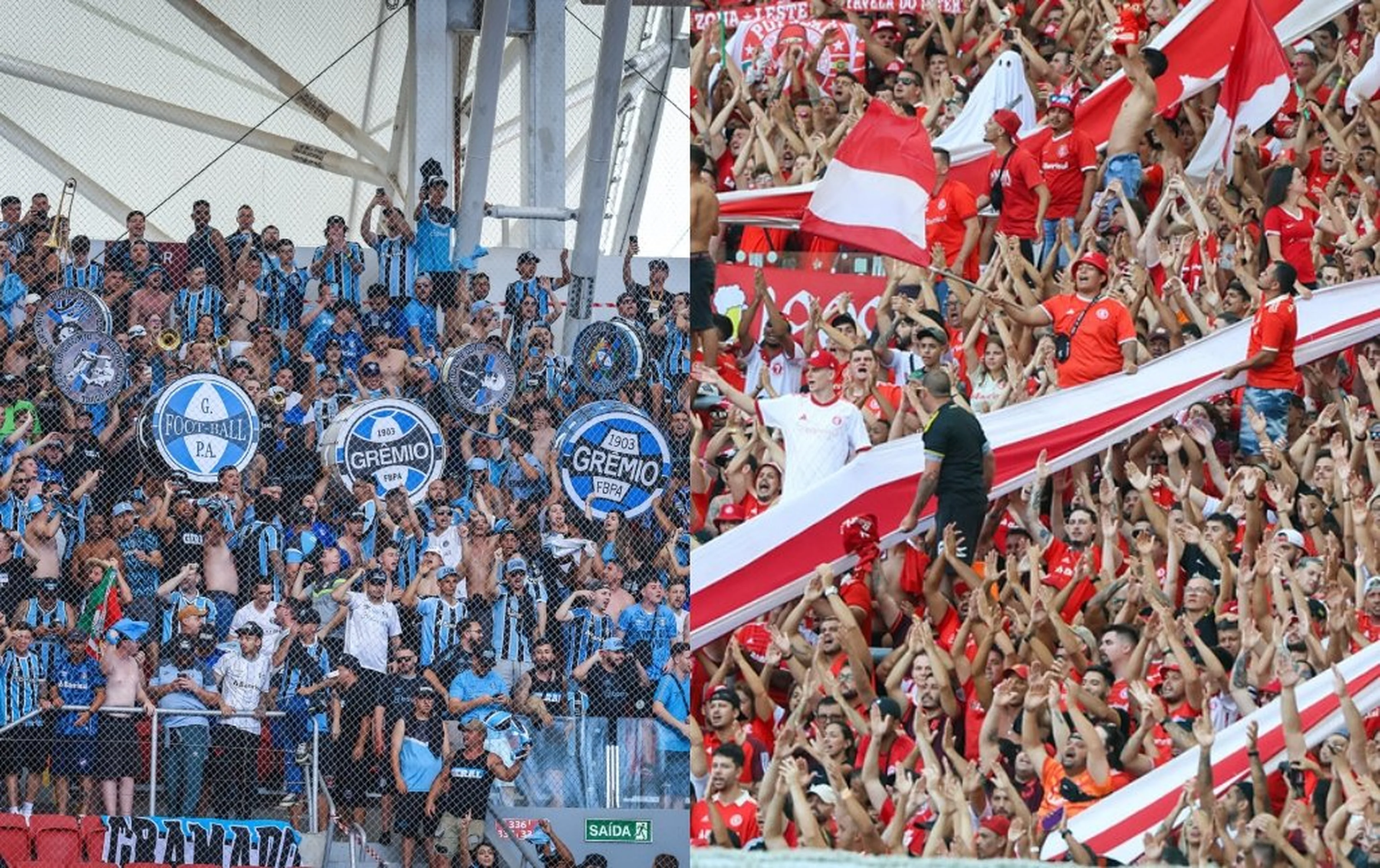 Colagem de fotos / Lucas Uebel / Grêmio FBPA e Ricardo Duarte / Inter