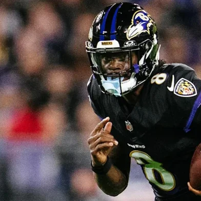 Lamar Jackson, quarterback do Baltimore Ravens<!-- NICAID(16257711) -->