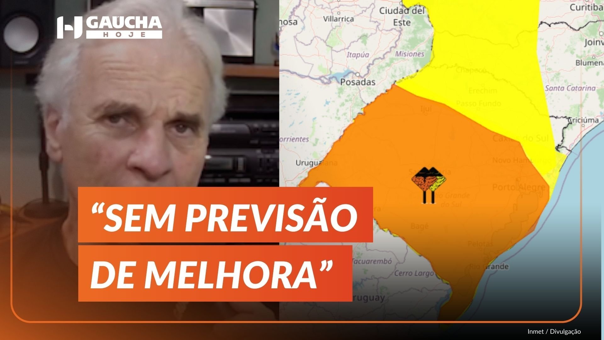 Aten&ccedil;&atilde;o: RS tem alerta de "perigo" para tempestade com granizo e ventos de at&eacute; 100 km/h