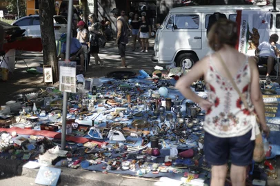 PORTO ALEGRE, RS, BRASIL - 2025.03.23 - Porto Alegre comemora os 47 anos fo Brique da Redenção, no tradicional e mais famoso parque da capital. FOTO: CAMILA HERMES, AGÊNCIA RBS<!-- NICAID(16001545) -->