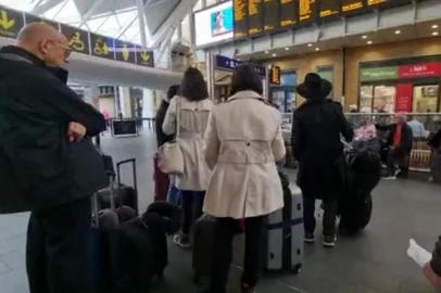 Estação de Kings Cross, na Inglaterra<!-- NICAID(15202911) -->