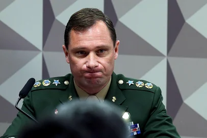 RETROSPECTIVA_2023 - Tenente-coronel Mauro Cid depÃµe na CPI dos atos golpistas - Foto: Lula Marques/AgÃªncia Brasil<!-- NICAID(15701699) -->