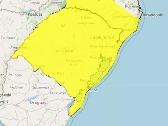Reprodução/Inmet / Divulgação Reprodução/Inmet / Divulgação