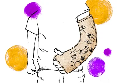 Ilustração de Deise Lume para a crônica "Braço querado", de de Pedro Guerra, a ser publicada na edição dos dias 13 e 14 de dezembro no caderno Almanaque.<!-- NICAID(16184611) -->